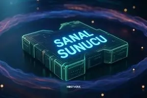 Dijital sunucu ortamında 'Server Online' yazılı aktif sanal sunucu (VDS) görseli – Hostvera