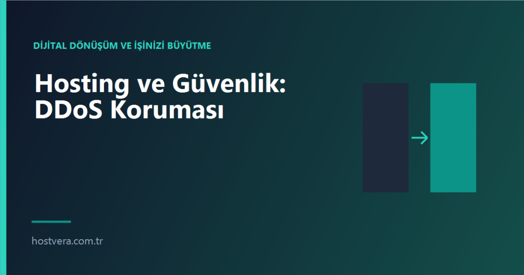 Hosting ve Güvenlik: DDoS Koruması — Hostvera blog kapak görseli