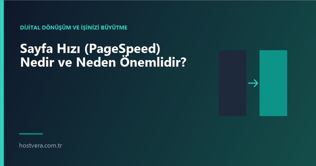 Sayfa Hızı (PageSpeed) Nedir ve Neden Önemlidir? — Hostvera blog kapak görseli