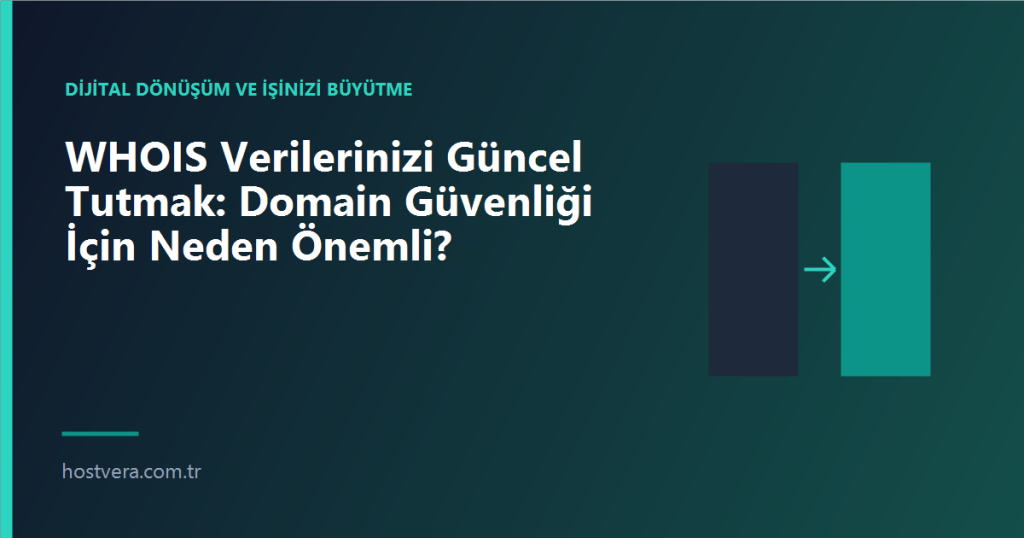 WHOIS Verilerinizi Güncel Tutmak: Domain Güvenliği İçin Neden Önemli? — Hostvera blog kapak görseli